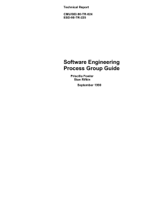 Software Engineering Process Group Guide