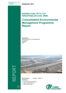 Grootegeluk Coal Mine EMPR: Environmental Management Report