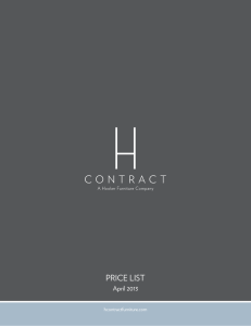 Price List - H Contract Furniture