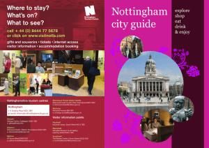 Nottingham city guide