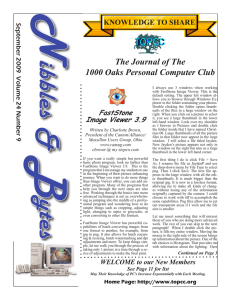 The Journal of The 1000 Oaks Personal Computer Club