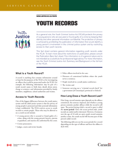 Youth Records - Ministère de la Justice
