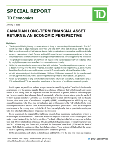 canadian long-term financial asset returns: an economic