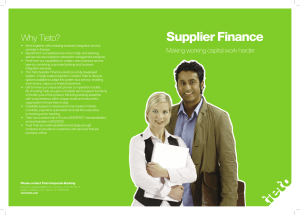 Supplier Finance