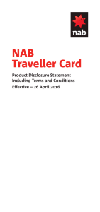 NAB Traveller Card