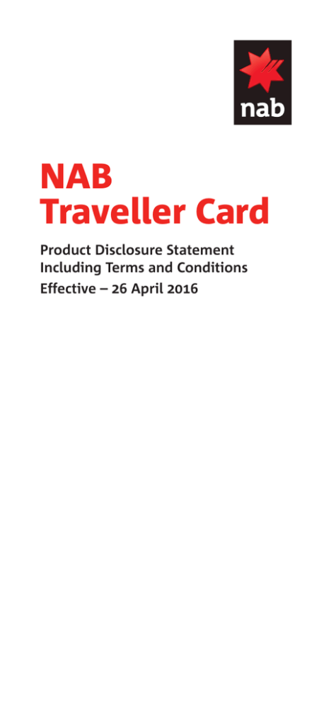 why is nab traveller card discontinued
