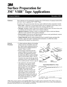 3M™ VHB™ Tape Surface Prep