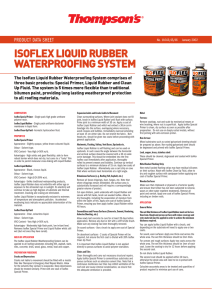 ISOFLEX LIQUID RUBBER WATERPROOFING SYSTEM