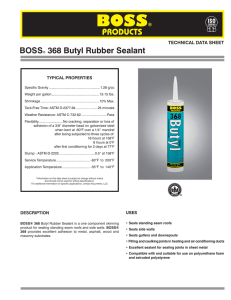 BOSS® 368 Butyl Rubber Sealant