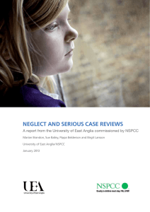 Neglect and serious case reviews