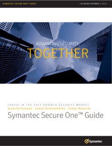 Symantec Secure One™ Guide