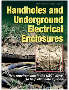 Handholes and Underground Electrical Enclosures