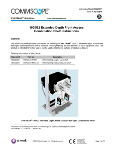 SYSTIMAX Instruction Sheet