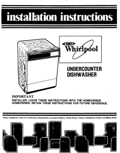 undercounter dishwasher