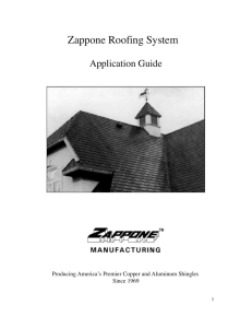 Zappone Roofing System
