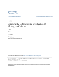 Experimental and Numerical Investigation of - Purdue e-Pubs