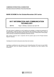 0417 information and communication technology