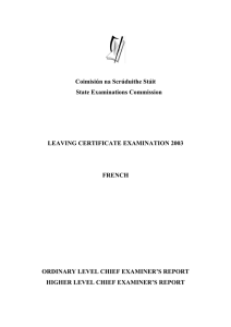 French - State Examination Commission