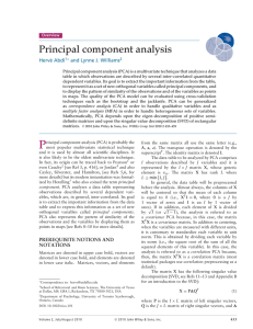 Principal component analysis - The University of Texas at Dallas