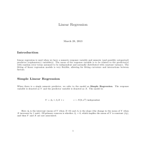 Linear Regression Supplement