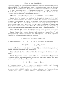Notes on real-closed fields These notes develop the algebraic