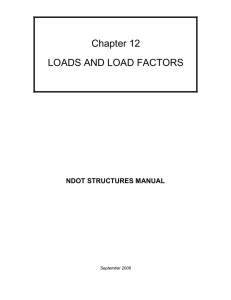 Chapter 12 LOADS AND LOAD FACTORS