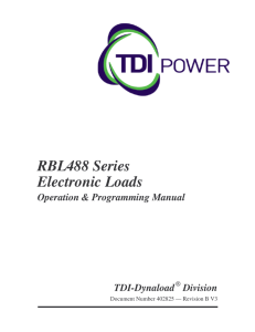RBL488 Series Electronic Loads