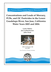 Concentrations and Loads of Mercury, PCBs, and OC Pesticides in