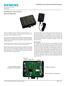 Remote Monitor Installation Manual