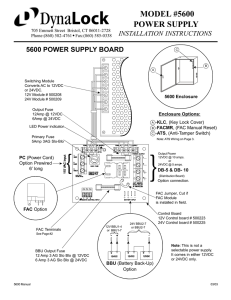 5600 Series - Instructions