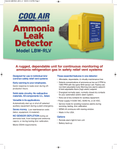 Ammonia Leak Detector - Cool Air Incorporated