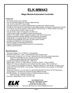 ELK-MM443 Instructions