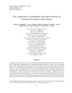 New Approaches in Embedded Networked Sensing for Terrestrial
