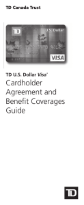 Cardholder Agreement and Benefit Coverages