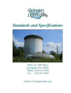 CWD Standards - Covington Water District