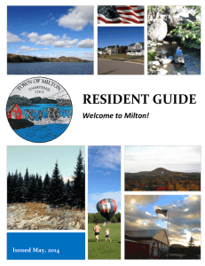 Resident Guide - Milton, Vermont