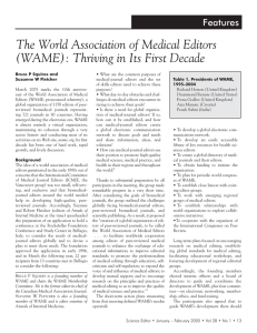 The World Association of Medical Editors (WAME)