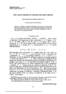 the cayley graphs of coxeter and artin groups