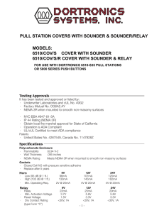 PULL STATION COVERS WITH SOUNDER