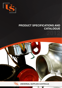 product specifications and catalogue