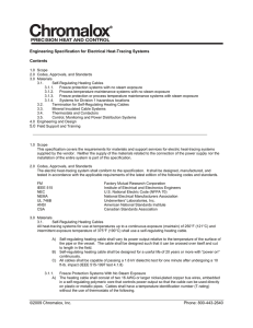 Engineering Specification for Electrical Heat-Tracing