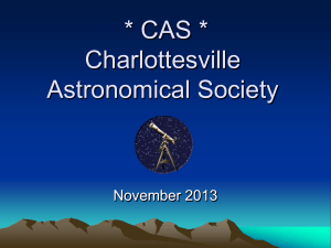October - Charlottesville Astronomical Society