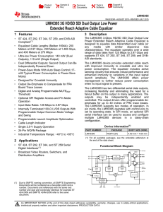 LMH0395 - Texas Instruments