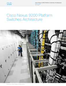 Cisco Nexus 9200 Platform Switches Architecture White Paper