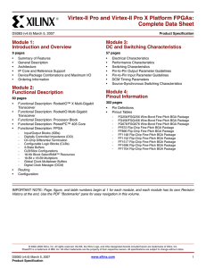 Virtex-II Pro and Virtex-II Pro X Platform FPGAs