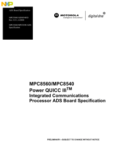 MPC8560/MPC8540 Power QUICC III