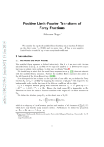 Positive Limit-Fourier Transform of Farey Fractions