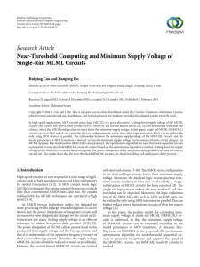 Near-Threshold Computing and Minimum Supply Voltage of Single