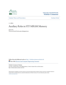 Auxiliary Roles in STT-MRAM Memory