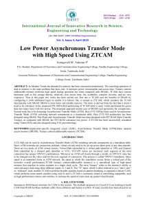 Low Power Asynchronous Transfer Mode with High Speed